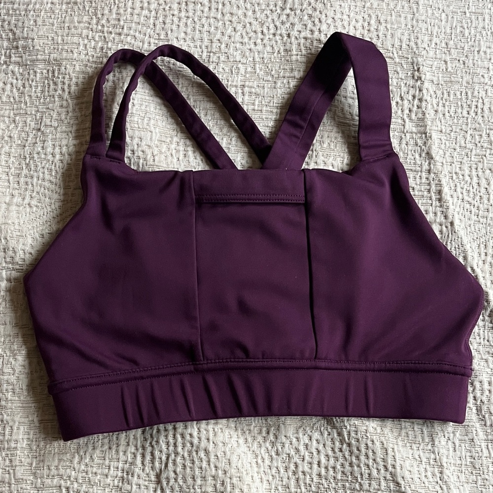 Oiselle Purple Sports Bra